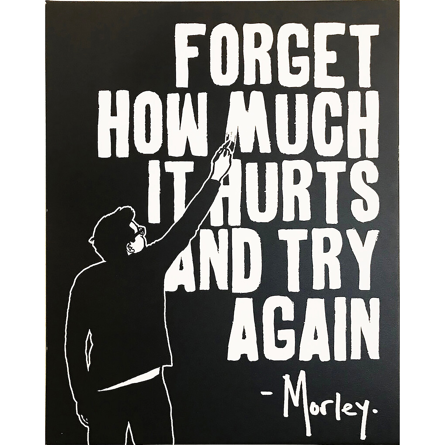 'Forget Hurts' by street artist Morley