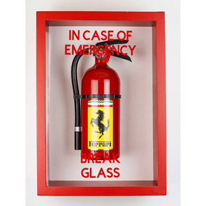 Incase of Emergency Break Glass - Supercars (Ferrari) (Plastic Jesus)