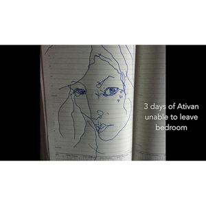 3 days of ativan (digital cell print) (Angela Stimson )