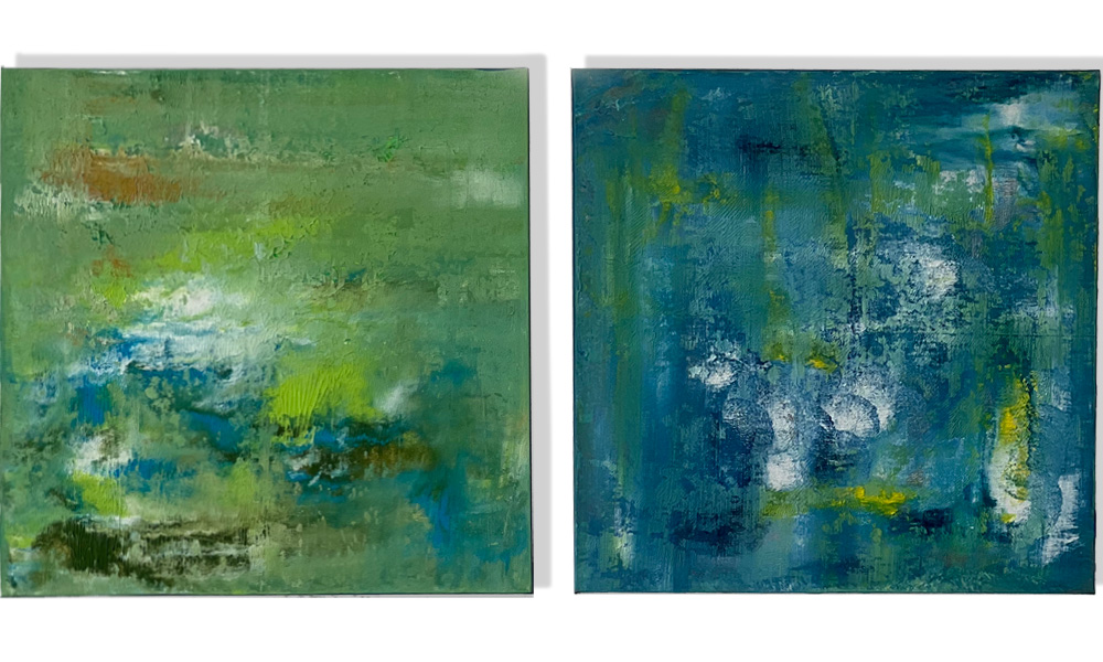 Diptych Opal 1 and 2